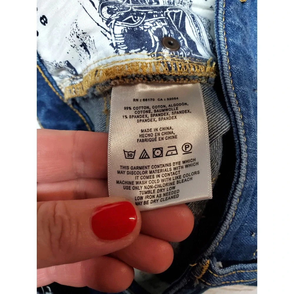 Anthropologie‎ PILCRO 30 Womens Denim Jean Shorts MID RISE SLIM Blue Cut-offs - Picture 5 of 9